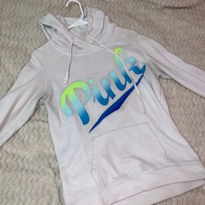 White juniors PINK sweater